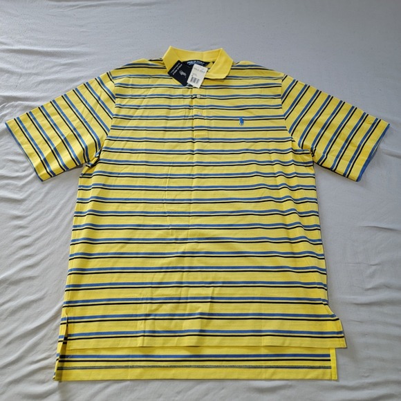Polo Ralph Lauren Polo Shirt‎ Mens Medium Oak Hill Multicolor Vintage NWT New - Picture 2 of 5